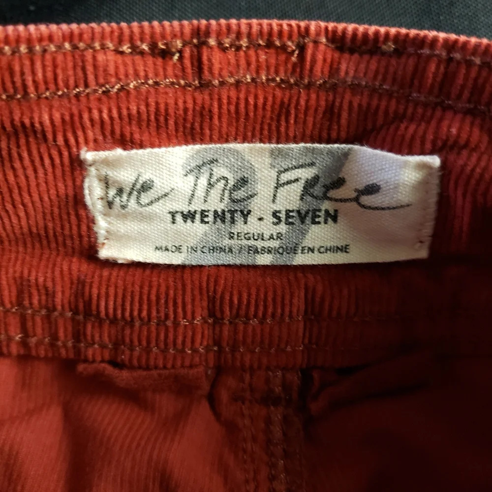 We The Free Corduroy Mini Skirt Orange 27 - Picture 3 of 6